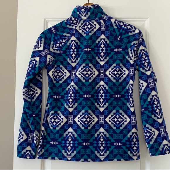 Eddie Bauer Fair Isle 1/2 Zip Pullover Fleece Sz S w MEASUREMENTS - Picture 7 of 12